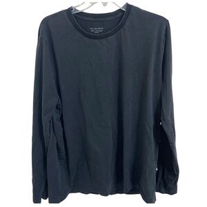 All Saints Men’s Black Long Sleeve T Shirt Top Size Medium Blue Dragon Logo